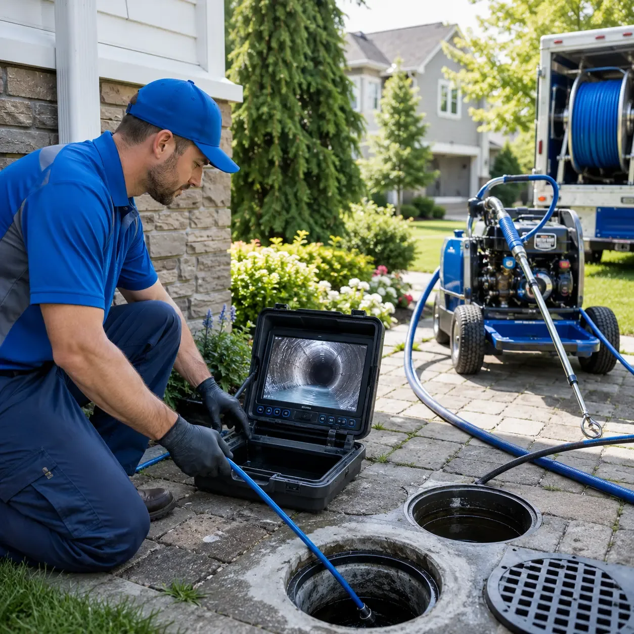 Outdoor drain cleaning professionals serving Levering, MI